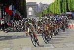 Kim Kirchen pendant Schleck w�hrend der 21. Etappe der Tour de France 2009